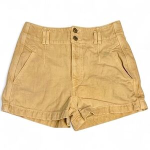 ✨BNWOT✨ ISABEL MARANT CREAM BEIGE HIGH WAISTED DENIM JEAN SHORTS SIZE 38